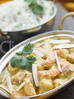 Tiger Prawn Korma Restaurant Style with Basmati Rice