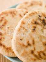 Plate of Plain Naan Breads