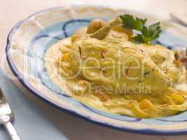 Chicken Breast with a Saffron and Almond Sauce