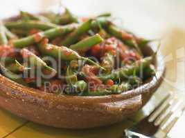 Green Beans with a Tomato Salsa