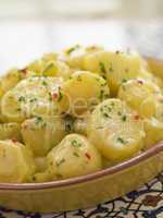 Potato Salad with Chili Coriander and Allioli