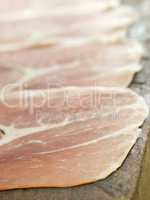 Slices of Serano Ham