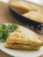 Spanish Potato and Chorizo Sausage Omelette