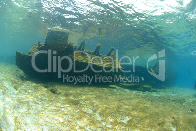 The Remains of the Lara shipwreck