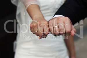 Brautpaar Hände