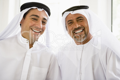 Portrait of two Middle Eastern men