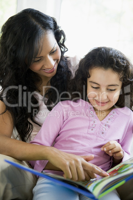 A woman with her daughter