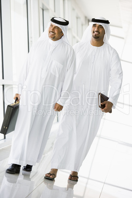 Two Middle Eastern businessmen