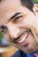 Close-up of smiling businessman