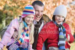 father and daughters