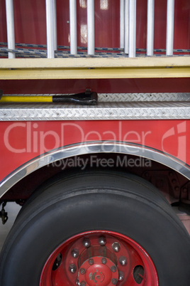 Detail of a fire engine