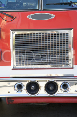 Detail of a fire engine