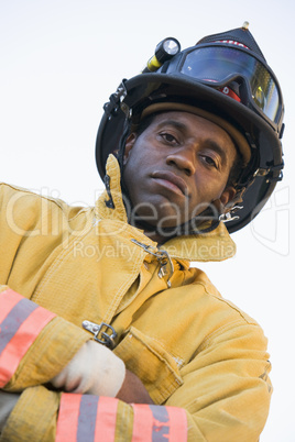 Portrait of a firefighter