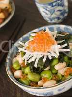 Broad Bean Daikon and Salmon Roe