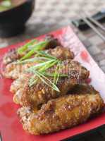 Sweet Spicy Chicken Winglets and Sukiyaki Sauce