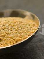 Dish of Split Yellow Mustard Seeds