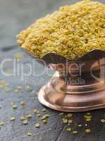 Dish of Yellow Mustard Seeds