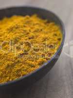 Dish of Ground Dried Turmeric