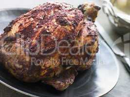 Roast Tandoori Chicken stuffed with Keema