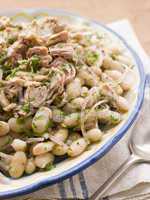 Bowl of Tuna and Bean Salad