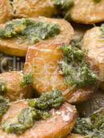 Baby Potatoes roasted with Pesto