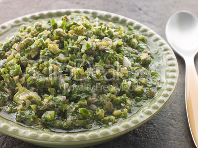 Dish of Salsa Verde