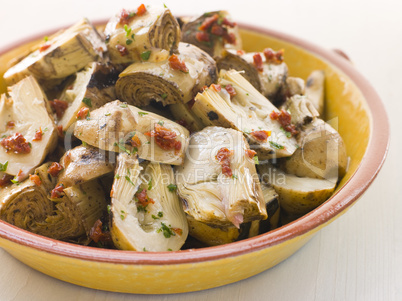 Marinated Baby Artichoke Salad with Sun Dried Tomatoes