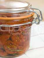 Oven Dried Tomatoes in a Jar