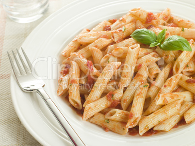 Plate of Penne Arabriatta