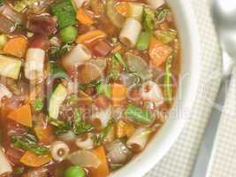 Bowl of Minestrone Soup