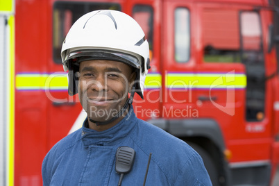 Portrait eines Feuerwehrmannes