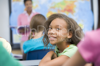 Pupil in elementary class