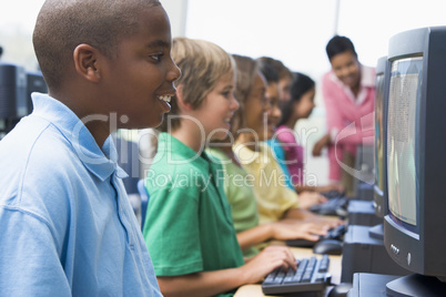 Elementary school computer class
