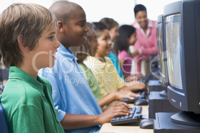 Elementary school computer class