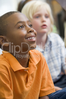 Boys in kindergarten class