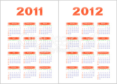 Calendar 2011,2012.