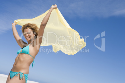 Young woman wearing bikini