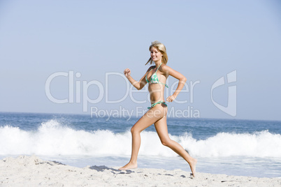 Young woman on beach holiday