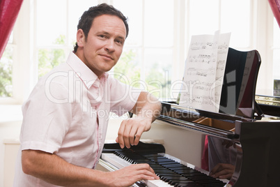 Man playing piano