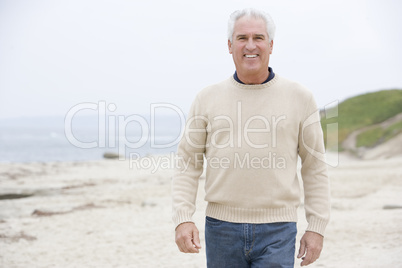 Man at the beach smiling