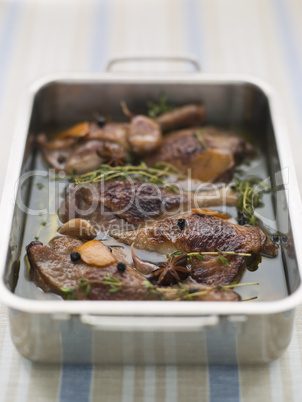 Tray of Confit Duck Legs