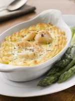 Coquilles St Jacques Mornay with Pomme Puree