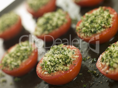 Oven Roasted Tomatoes with a Provencale Crust