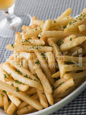 Garlic French Fries with Chives