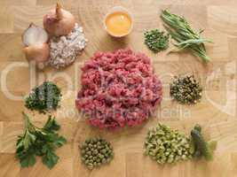 Ingredients for Steak Tartare