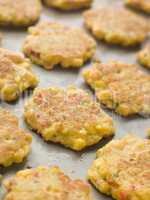 Tray of Sweet corn Fritters