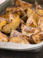 Tray of Spiced Potato Skins