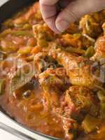 Creole Chicken Louisiana Style Cooking In a Pan