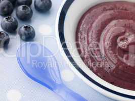 Blueberry and Sweet Rice Puree