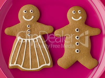 Gingerbread Man and Gingerbread Woman